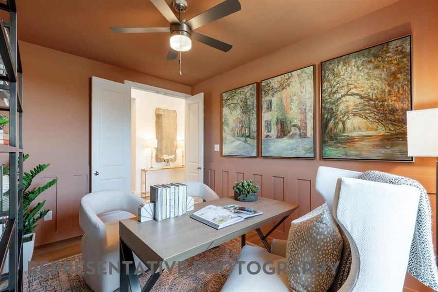 Furnished interior view inside a new home in Waterscape, Royse City (Image 24).