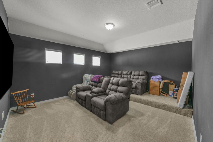 Dedicated media space perfect for creating your dream theater.
