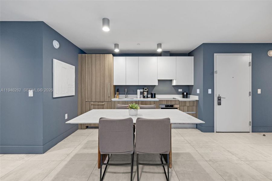 Furnished interior view inside a new home in , Miami (Image 51).