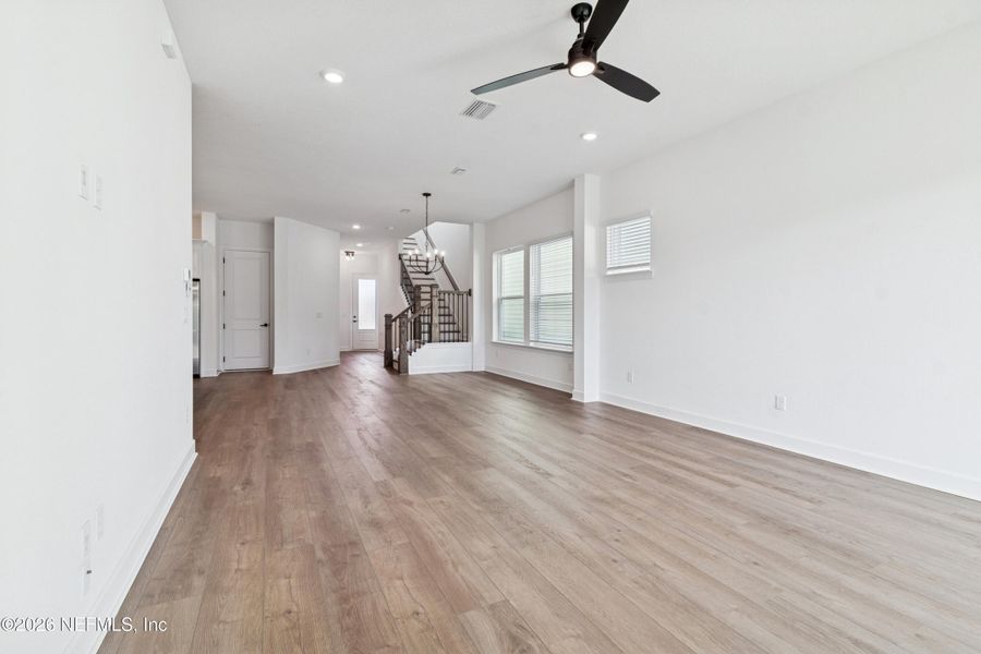 Spacious, unfurnished interior of a new home in Granville at eTown 38', Jacksonville (Image 17). Spacious, unfurnished interior of a new home in Granville at eTown 38', Jacksonville (Image 17).