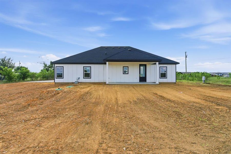 Exterior details and patio area of a home in , Joshua (Image 32).