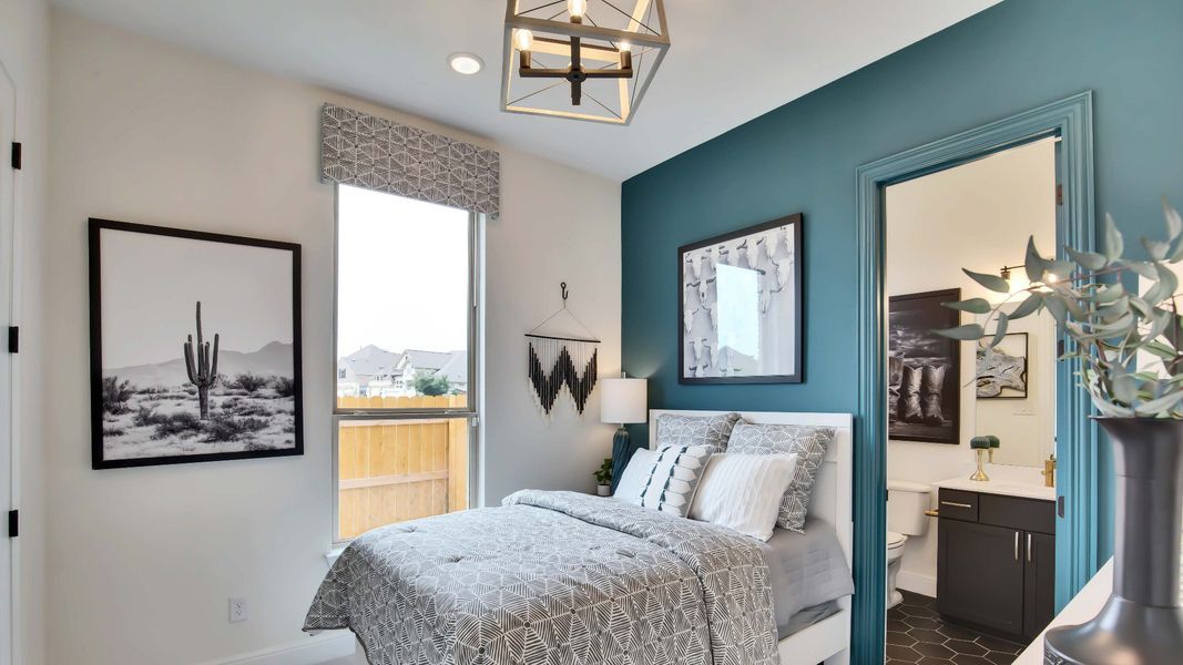 Furnished interior view inside a new home in Oaks at San Gabriel, Georgetown (Image 10). Furnished interior view inside a new home in Oaks at San Gabriel, Georgetown (Image 10).