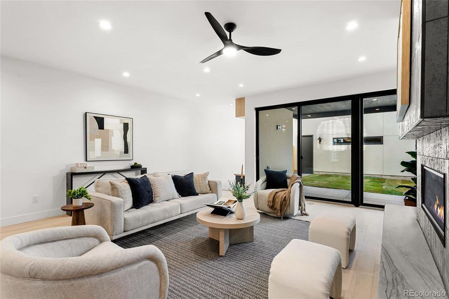 Furnished interior view inside a new home in , Denver (Image 10).