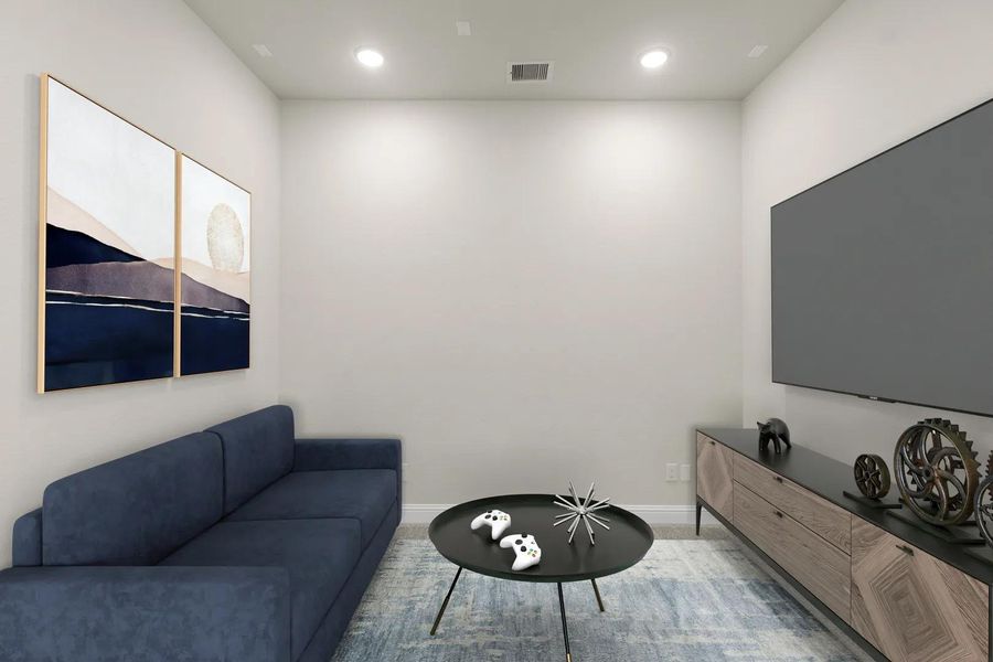 Preswick A Media room