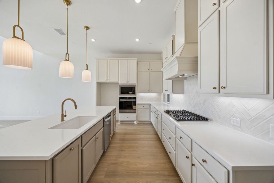 Furnished interior view inside a new home in Newman Village Townhomes, Frisco (Image 7).