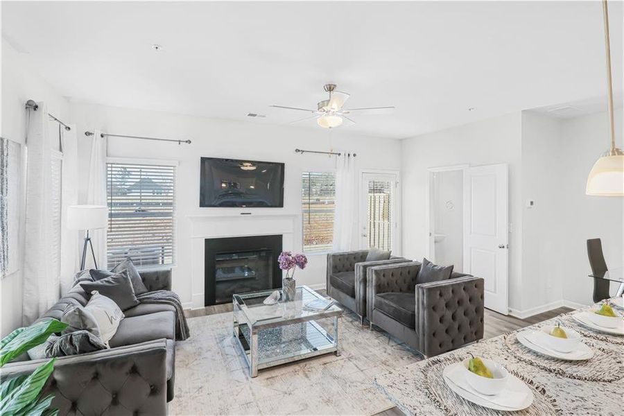 Furnished interior view inside a new home in , Fairburn (Image 16).