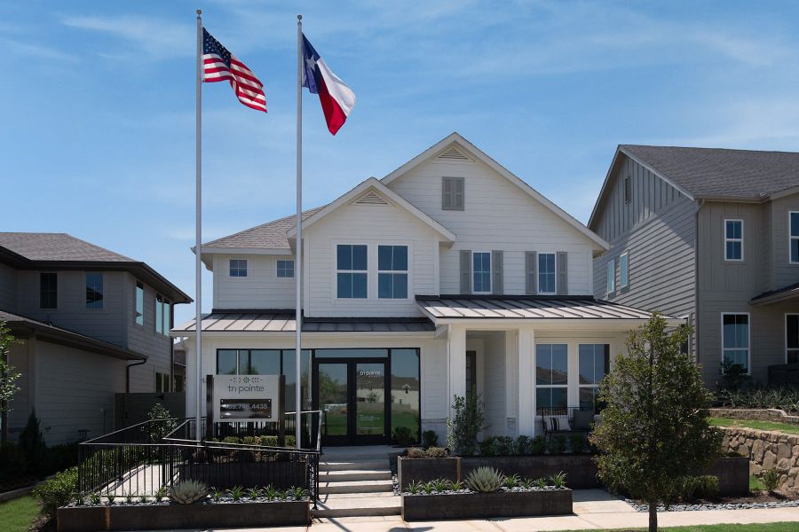 Representative exterior photo of a completed home built from the Laurel by Tri Pointe Homes in The Retreat at Harvest, Argyle, TX (Image 24).