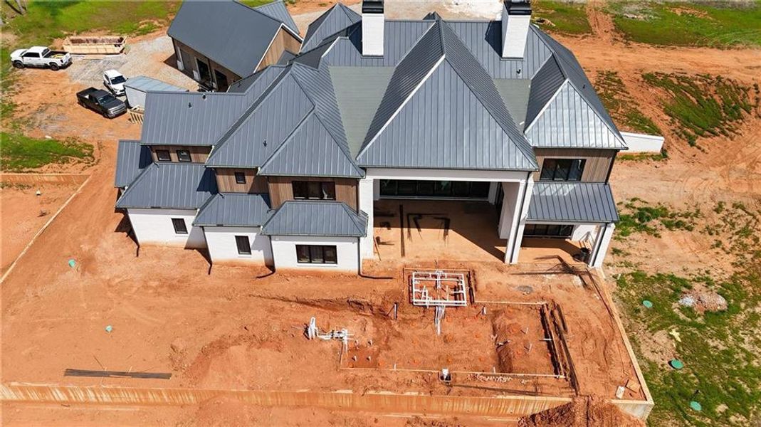 In-progress construction of a new home in , Milton, GA (Image 28).