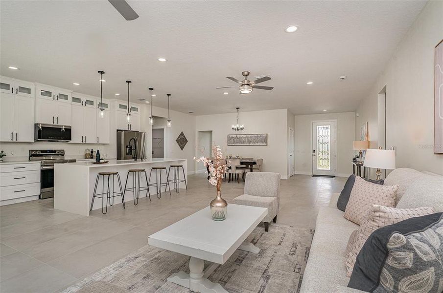 Furnished interior view inside a new home in , Palm Bay (Image 10). Furnished interior view inside a new home in , Palm Bay (Image 10).