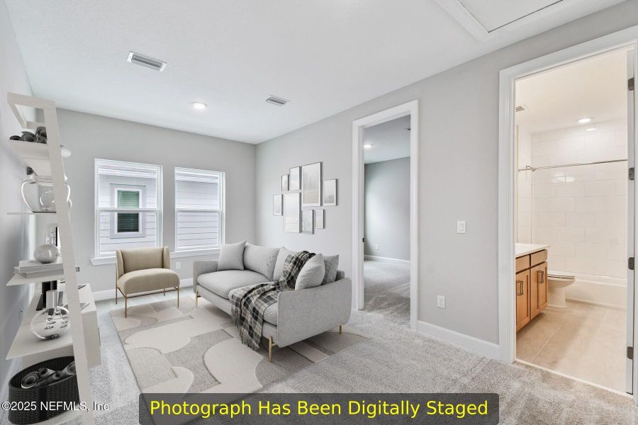 Furnished interior view inside a new home in Seabrook Village 40' Front Entry, Ponte Vedra (Image 7). Furnished interior view inside a new home in Seabrook Village 40' Front Entry, Ponte Vedra (Image 7).