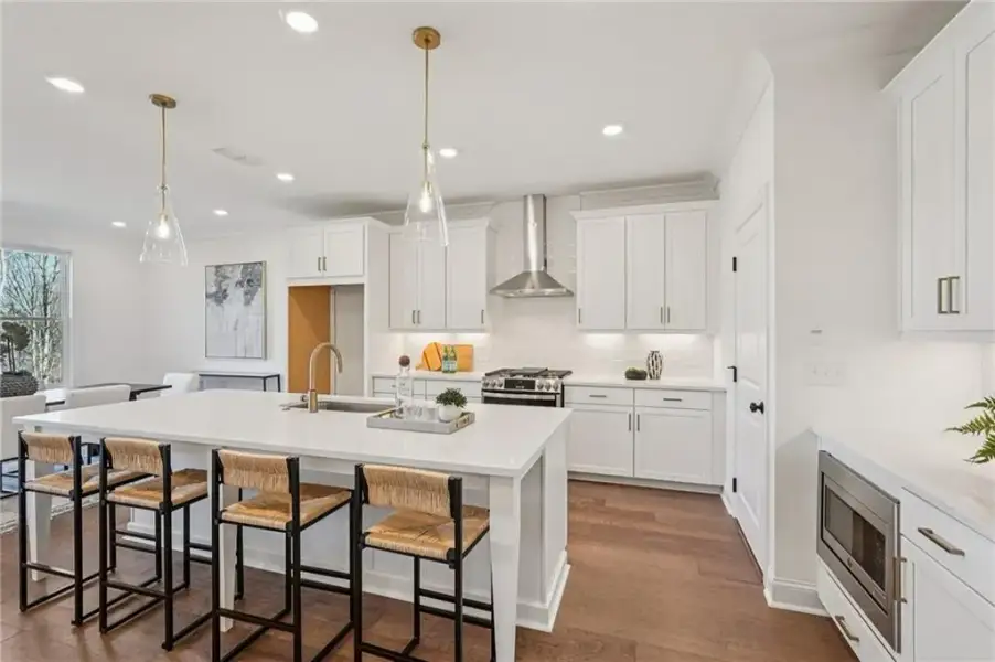 Furnished interior view inside a new home in Millcroft, Buford (Image 30).