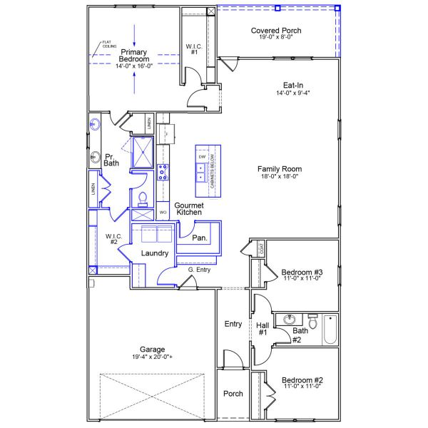 2D floor plan layout of this home in Arcadia, Myrtle Beach, SC (Image 3).