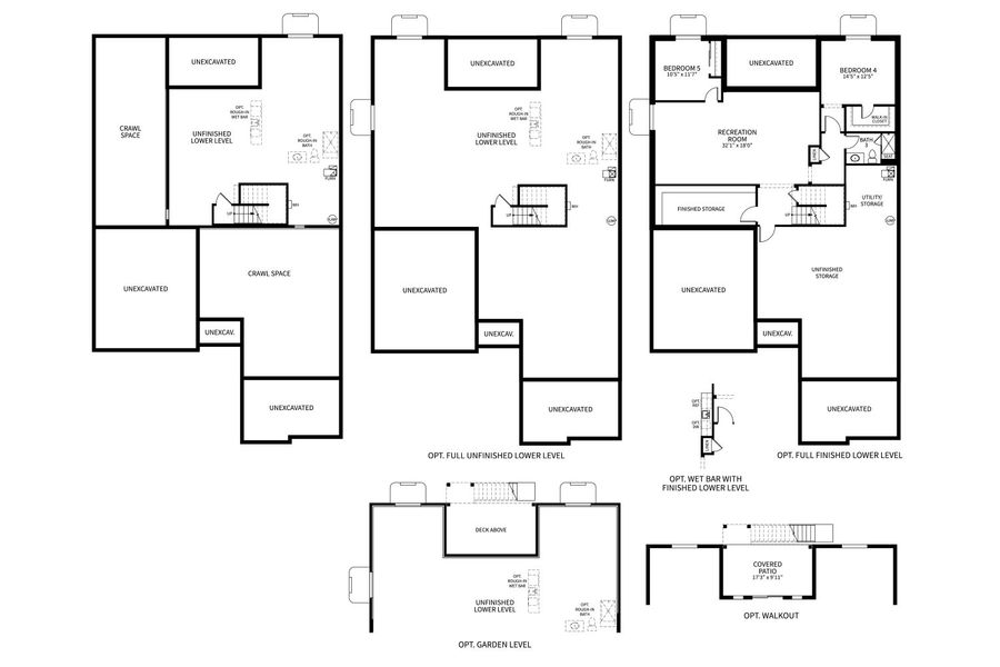 2D floor plan layout for the Aurora by Brightland Homes in Montaine, Castle Rock, CO (Image 3).