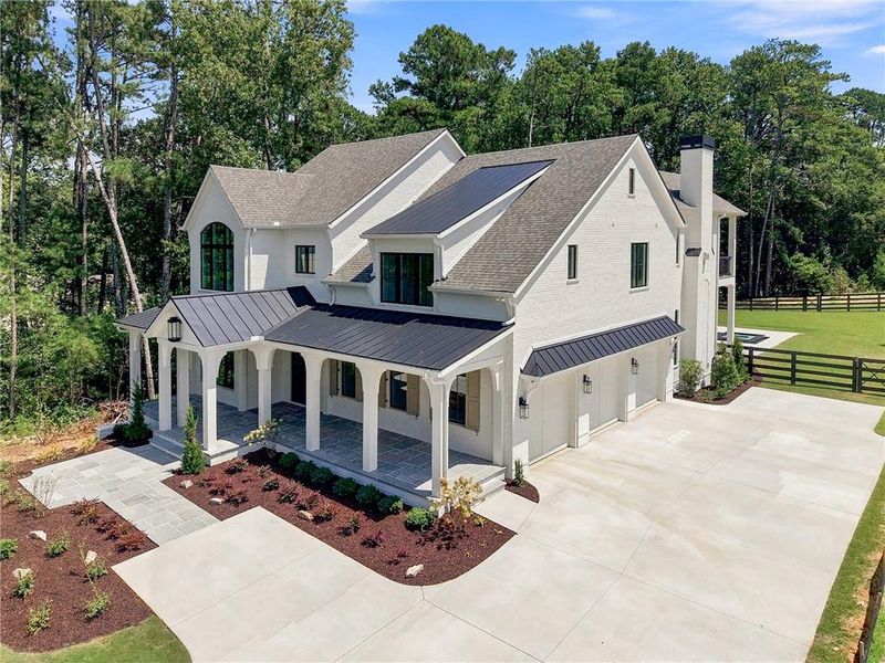 Front exterior of a new home in , Milton, GA, highlighting curb appeal (Image 33).
