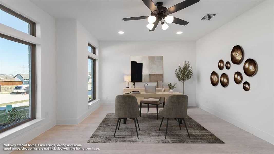Furnished interior view inside a new home in Ventana 70', Fort Worth (Image 14).
