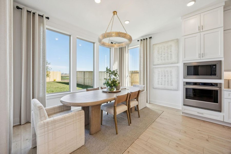 Furnished interior view inside a new home in Ryehill, Sugar Land (Image 9).