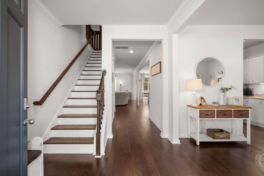 Furnished interior view inside a new home in The Ponds, Summerville (Image 8). Furnished interior view inside a new home in The Ponds, Summerville (Image 8).