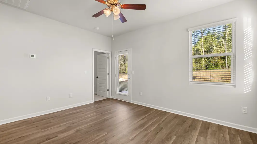 Representative unfurnished interior of a home built from the Sullivan by D.R. Horton in Highland Hills, Graniteville (Image 14). Representative unfurnished interior of a home built from the Sullivan by D.R. Horton in Highland Hills, Graniteville (Image 14).