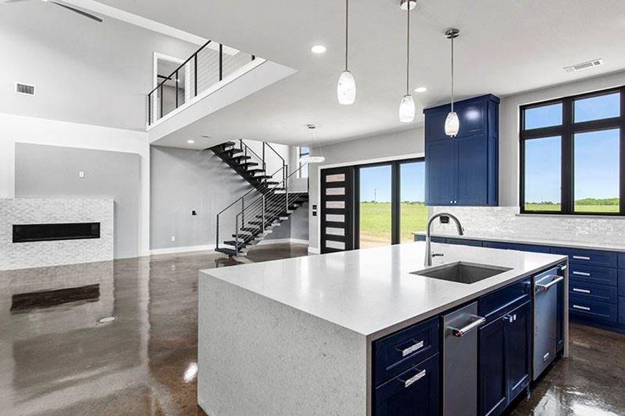 Furnished interior view inside a new home in , Sadler (Image 7).