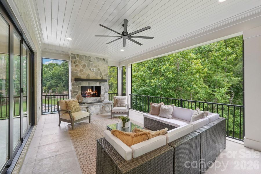 Exterior details and patio area of a home in Cardinal Crest, Weddington (Image 3). Exterior details and patio area of a home in Cardinal Crest, Weddington (Image 3).