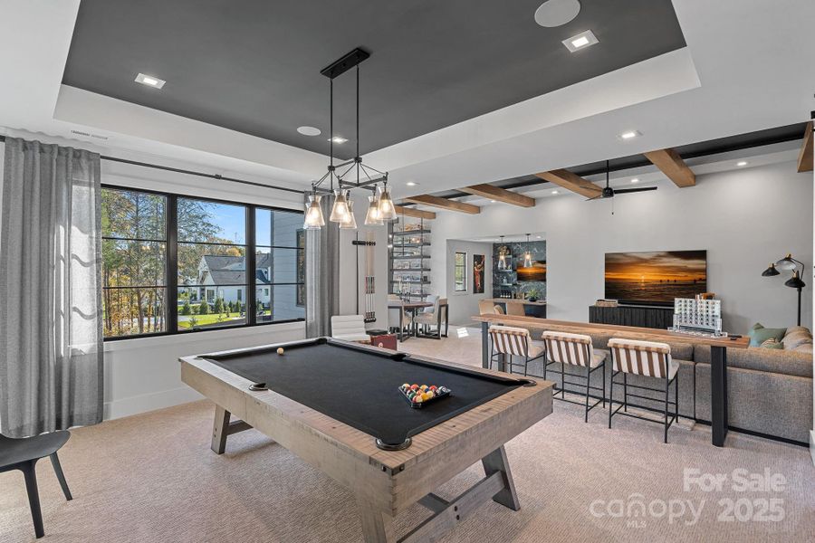 Everything you need for entertaining, family night or just a space to get away