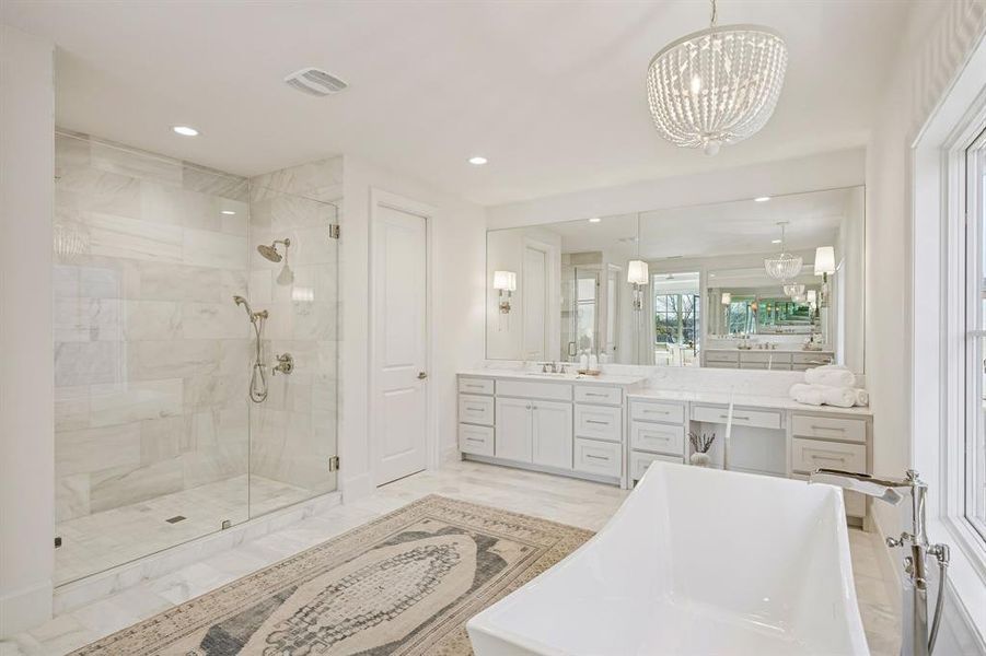 Furnished interior view inside a new home in , Dallas (Image 15).