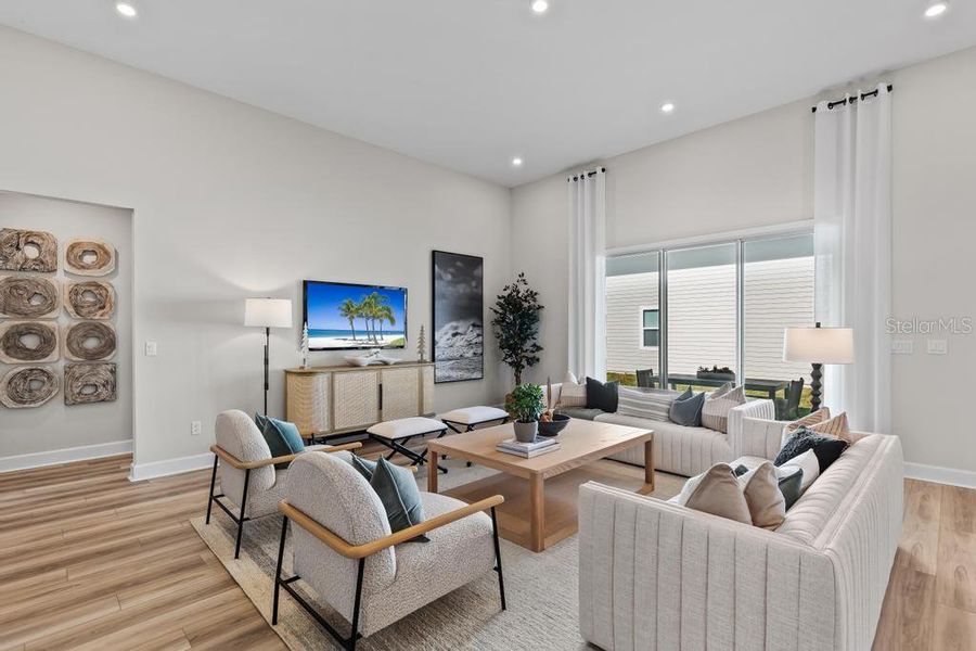 Furnished interior view inside a new home in The Cypress Series at Reserve East, Flagler Beach (Image 27).