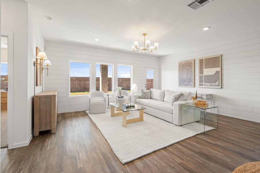 Furnished interior view inside a new home in Newport Pointe, Crosby (Image 10).