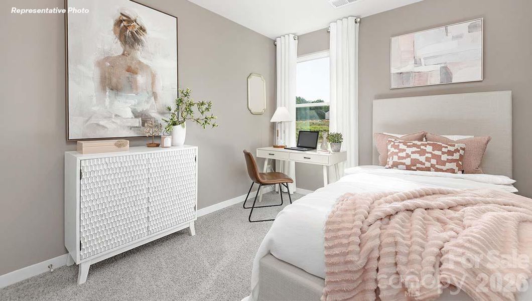 Furnished interior view inside a new home in The Townes at Troutman, Troutman (Image 3).