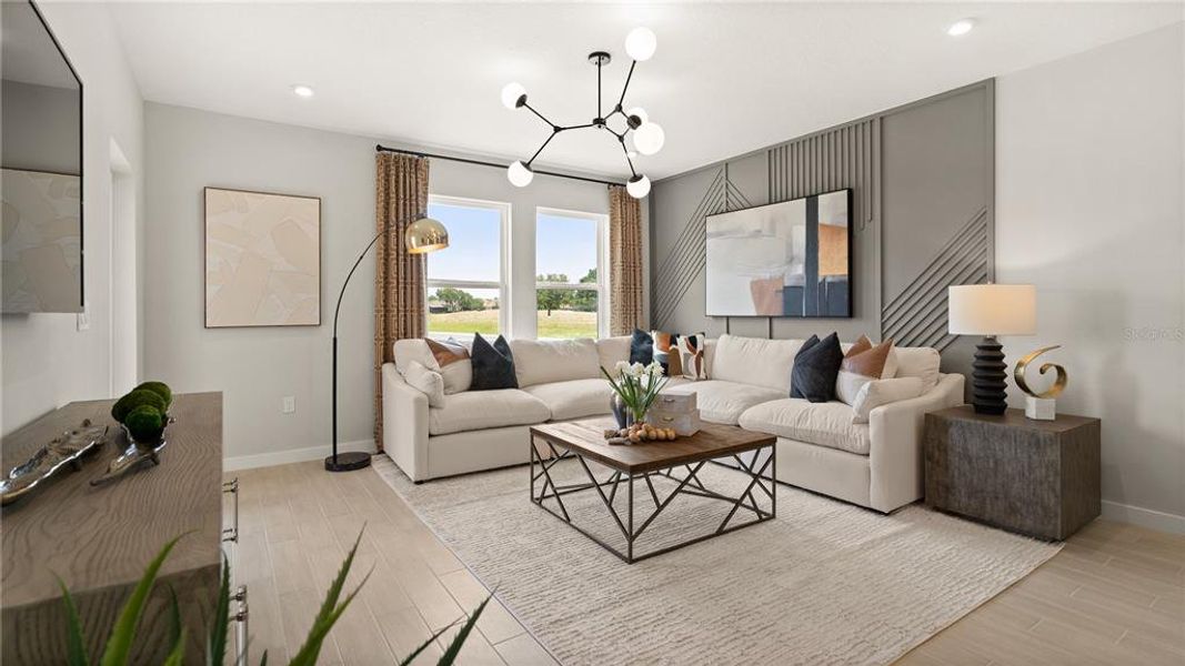 Furnished interior view inside a new home in Liberty Trace, Haines City (Image 24). Furnished interior view inside a new home in Liberty Trace, Haines City (Image 24).