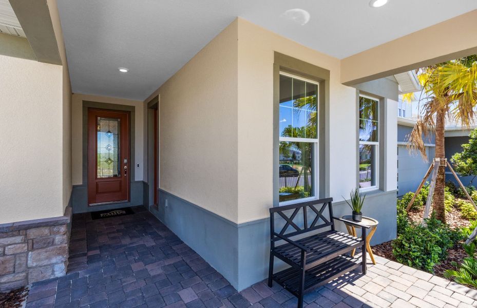 Representative exterior details of a home built from the Concord by Pulte Homes in Vida's Way, Wesley Chapel (Image 3).