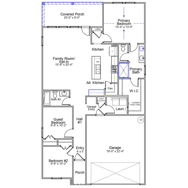2D floor plan layout of this home in Six Oaks, Summerville, SC (Image 3). 2D floor plan layout of this home in Six Oaks, Summerville, SC (Image 3).