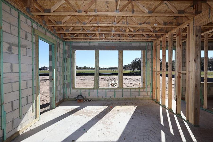 In-progress construction of a new home in Solace at Corner Lake, Orlando, FL (Image 11).