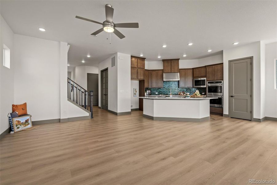 Furnished interior view inside a new home in Revel Crossing at Wolf Ranch - The Panorama Collection, Colorado Springs (Image 27).