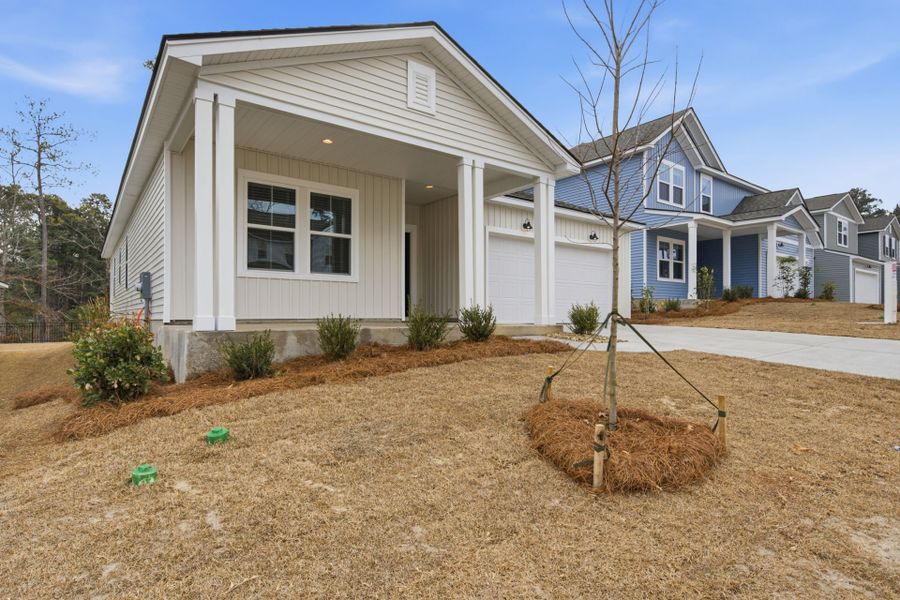 Exterior details and patio area of a home in Grand Arbor, Blythewood (Image 4).