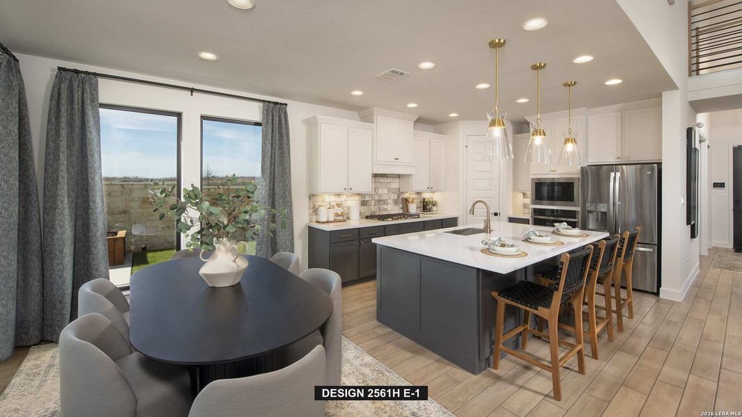 Furnished interior view inside a new home in Alsatian Oaks, Castroville (Image 8).