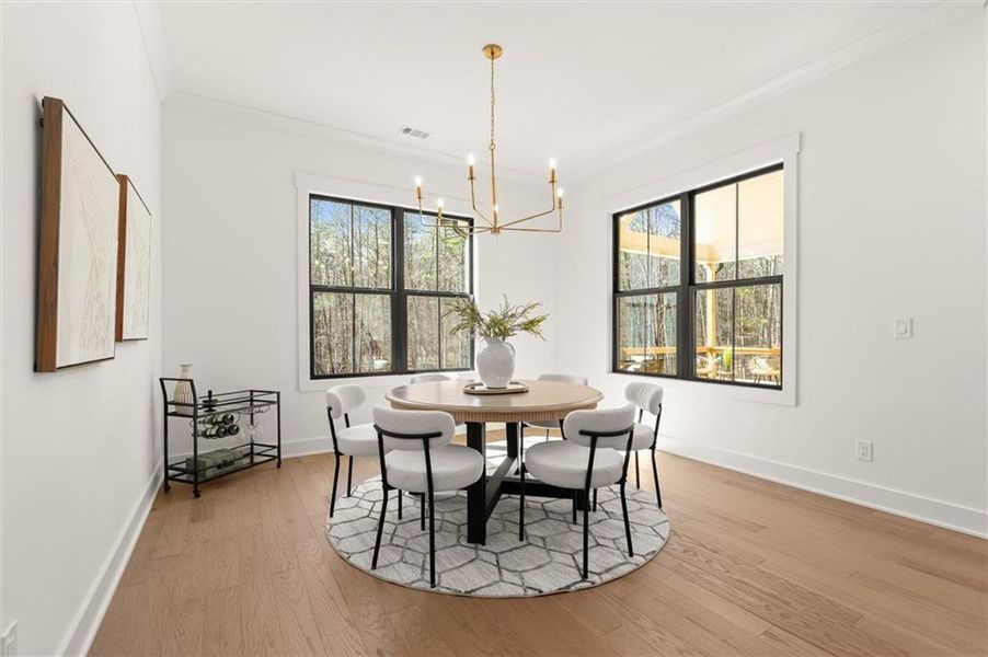 Furnished interior view inside a new home in , Ball Ground (Image 9).