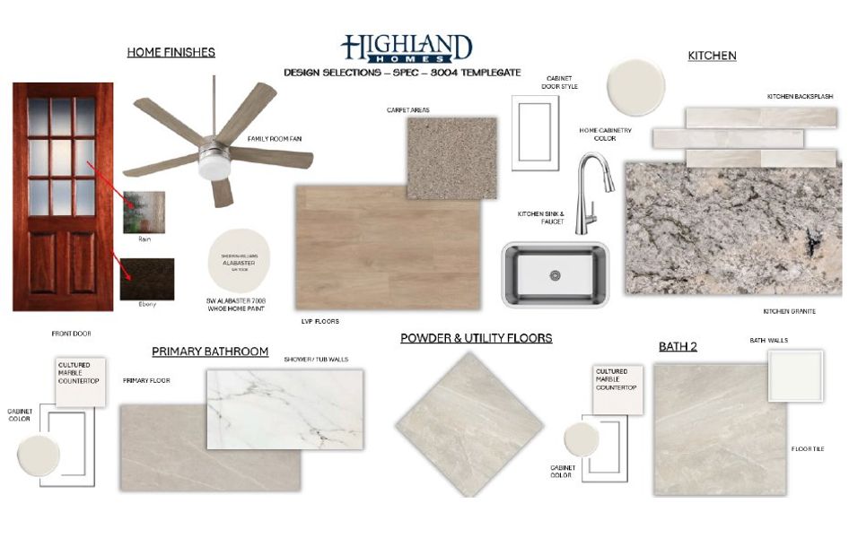 Sample of building materials used in homes in Heartland, Crandall (Image 59).