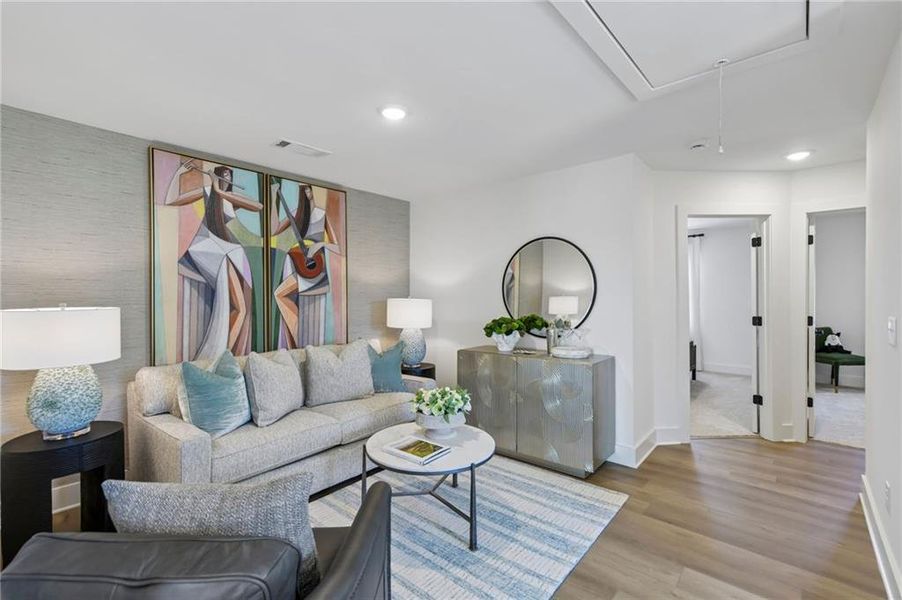 Furnished interior view inside a new home in Tribute, Hoschton (Image 4).