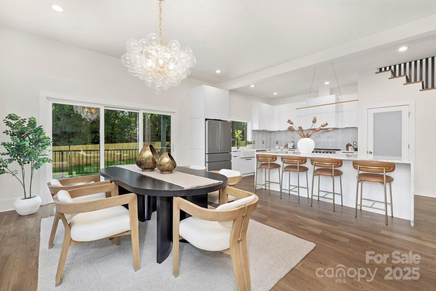 Furnished interior view inside a new home in , Charlotte (Image 11).