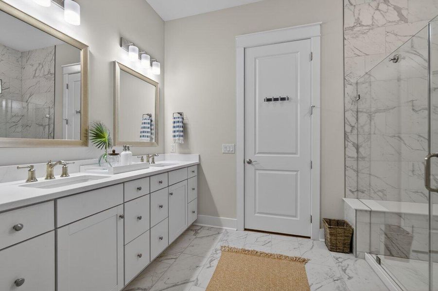 Furnished interior view inside a new home in K. Hovnanian's® Four Seasons at Lakes of Cane Bay, Summerville (Image 32).