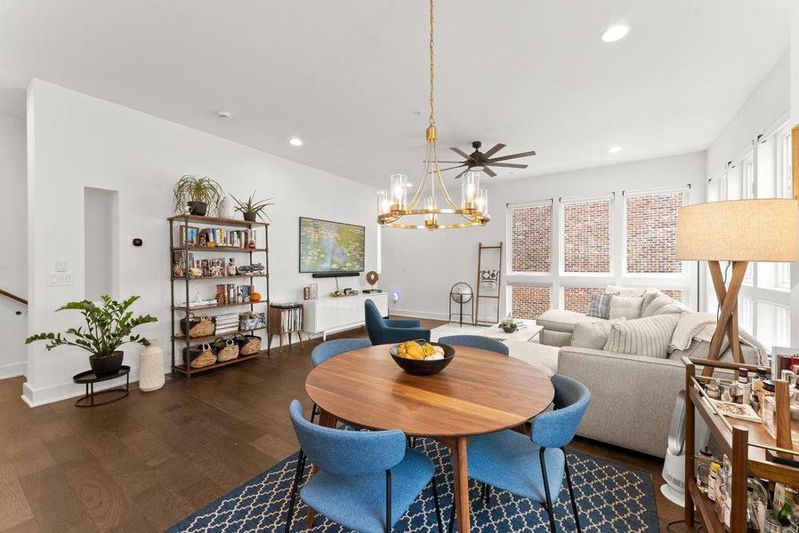 Furnished interior view inside a new home in , Atlanta (Image 9). Furnished interior view inside a new home in , Atlanta (Image 9).