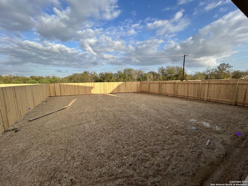 Exterior details and patio area of a home in Meadows at Hennersby Hollow 40's, San Antonio (Image 3). Exterior details and patio area of a home in Meadows at Hennersby Hollow 40's, San Antonio (Image 3).