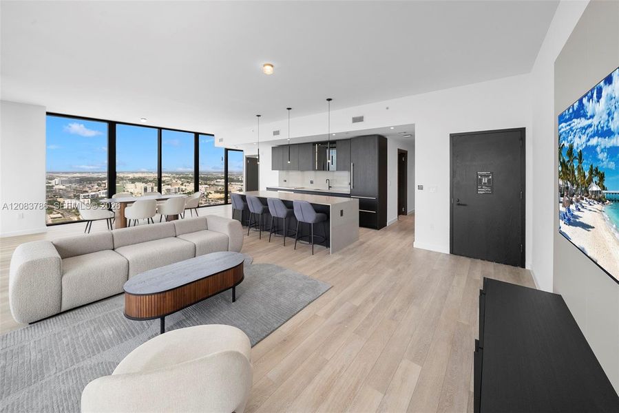 Furnished interior view inside a new home in , Miami Beach (Image 33). Furnished interior view inside a new home in , Miami Beach (Image 33).