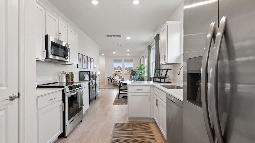 Furnished interior view inside a new home in Avery Centre, Round Rock (Image 16).