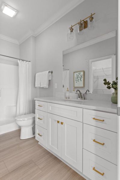 Furnished interior in a model home at The Eleuthera in Chattanooga (Image 22).