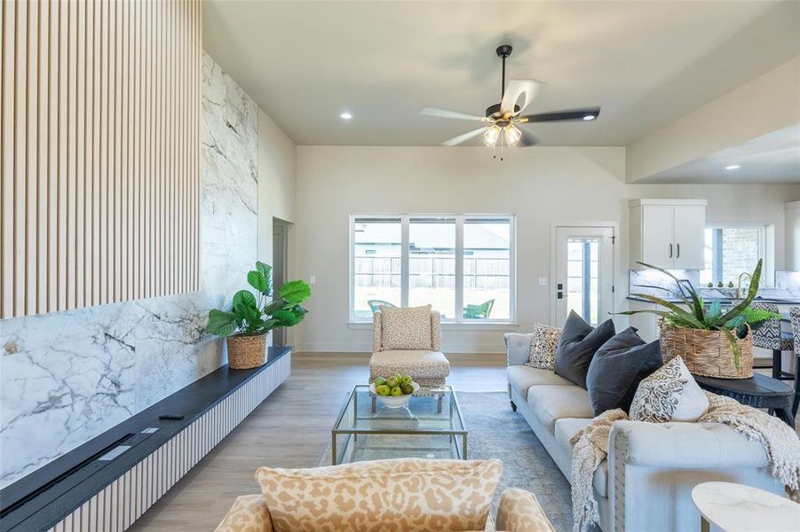 Furnished interior view inside a new home in , Abilene (Image 12).