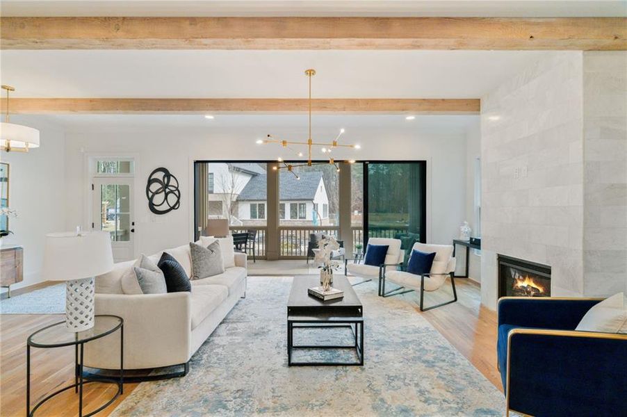 Furnished interior view inside a new home in Pendergrast Farm, Atlanta (Image 46).