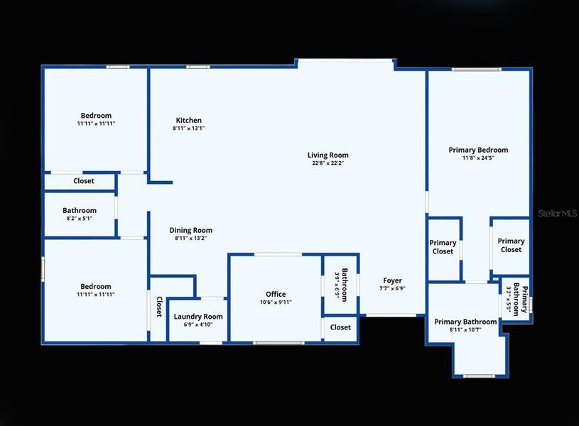2D floor plan layout of this home in , Punta Gorda, FL (Image 4).