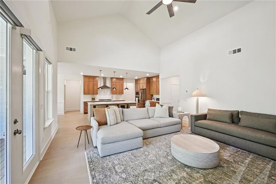 Furnished interior view inside a new home in Fireside Farms, Dawsonville (Image 42).